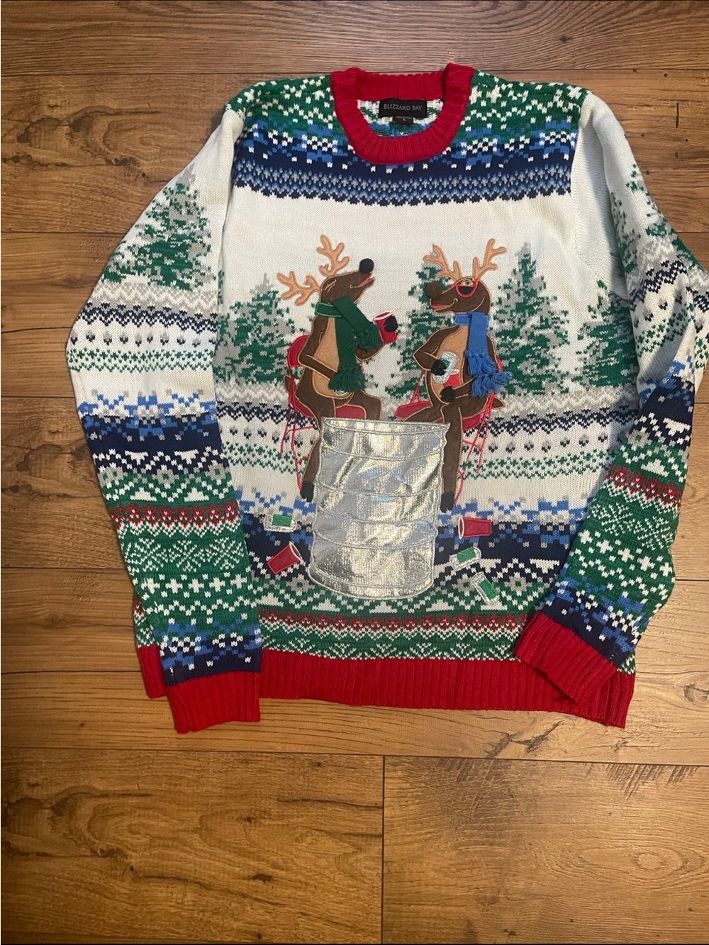 Holiday Reindeer Knit Sweater - Multi-Color